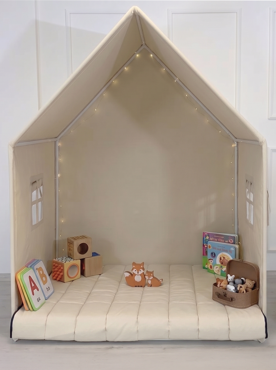 Playhouse-Montessori Natural Without Curtains