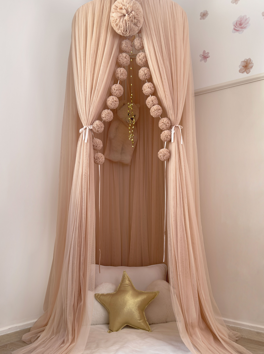 Tulle Canopy-Champagne