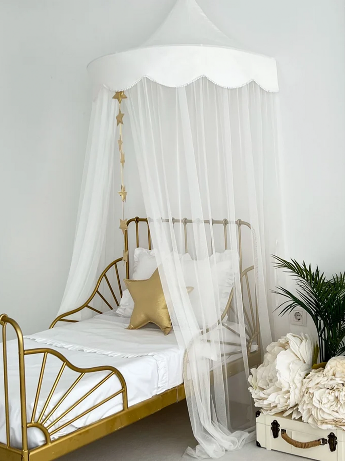 Half Moon Canopy-White