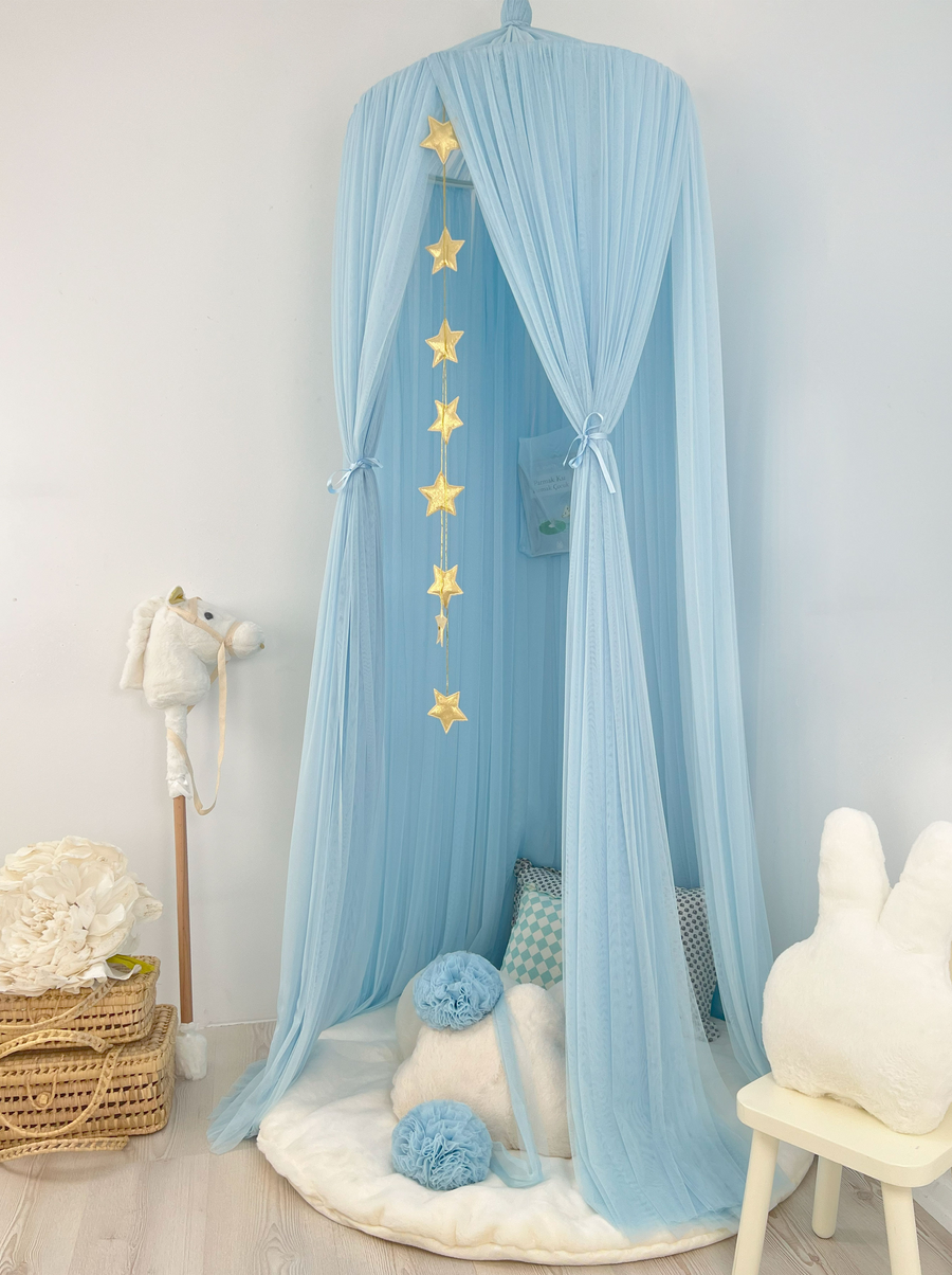 Tulle Canopy-Blue