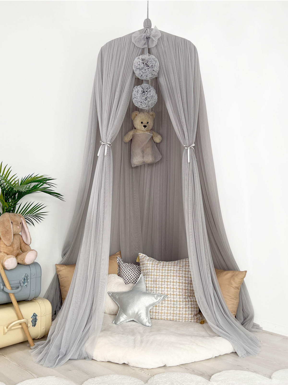 Tulle Canopy-Grey