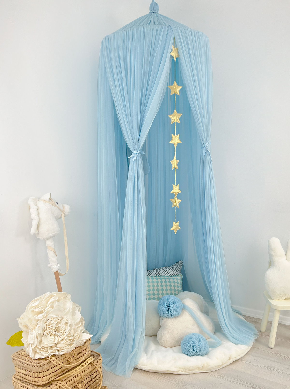 Tulle Canopy-Blue