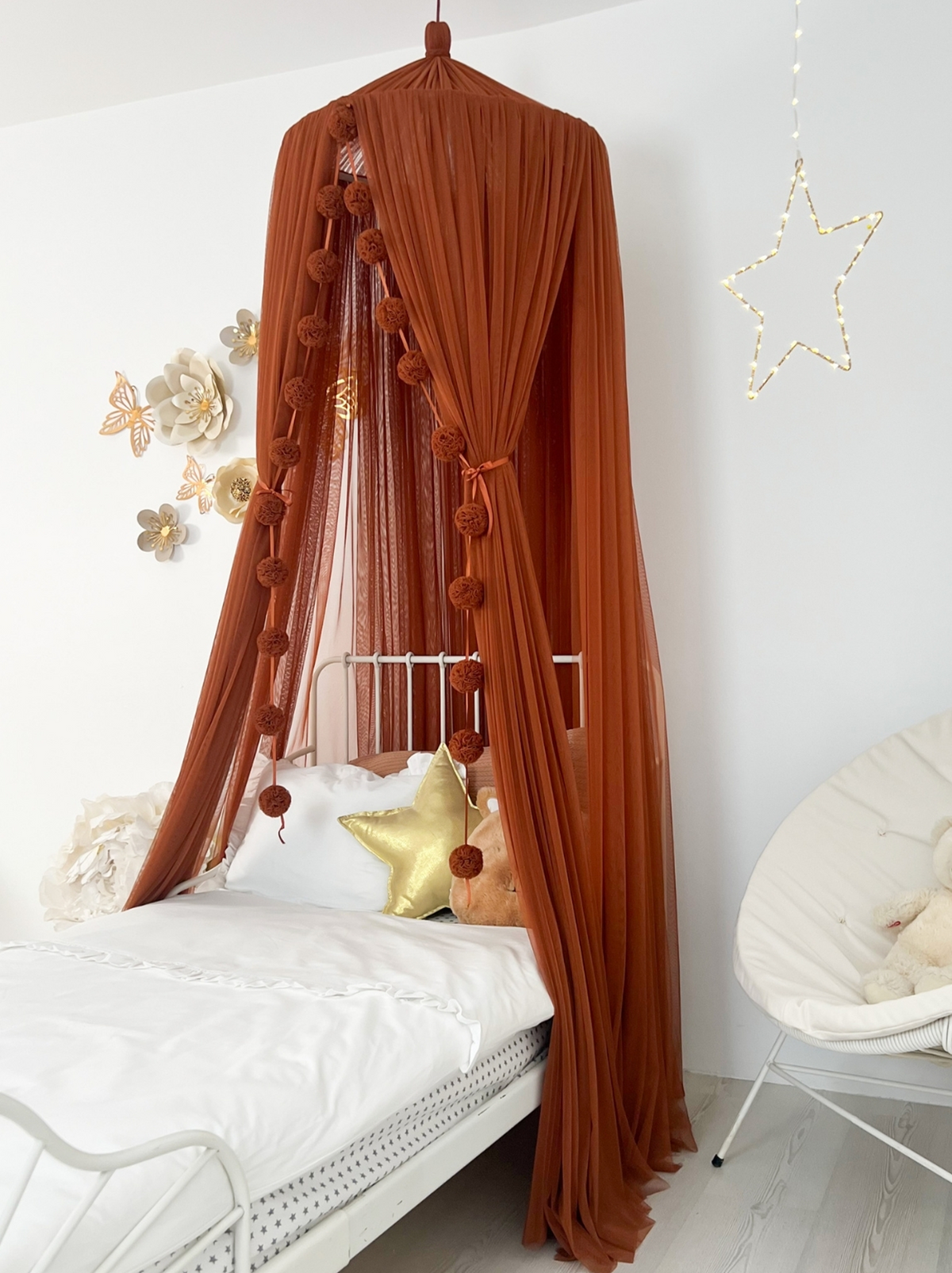 Tulle Canopy-Cinnamon