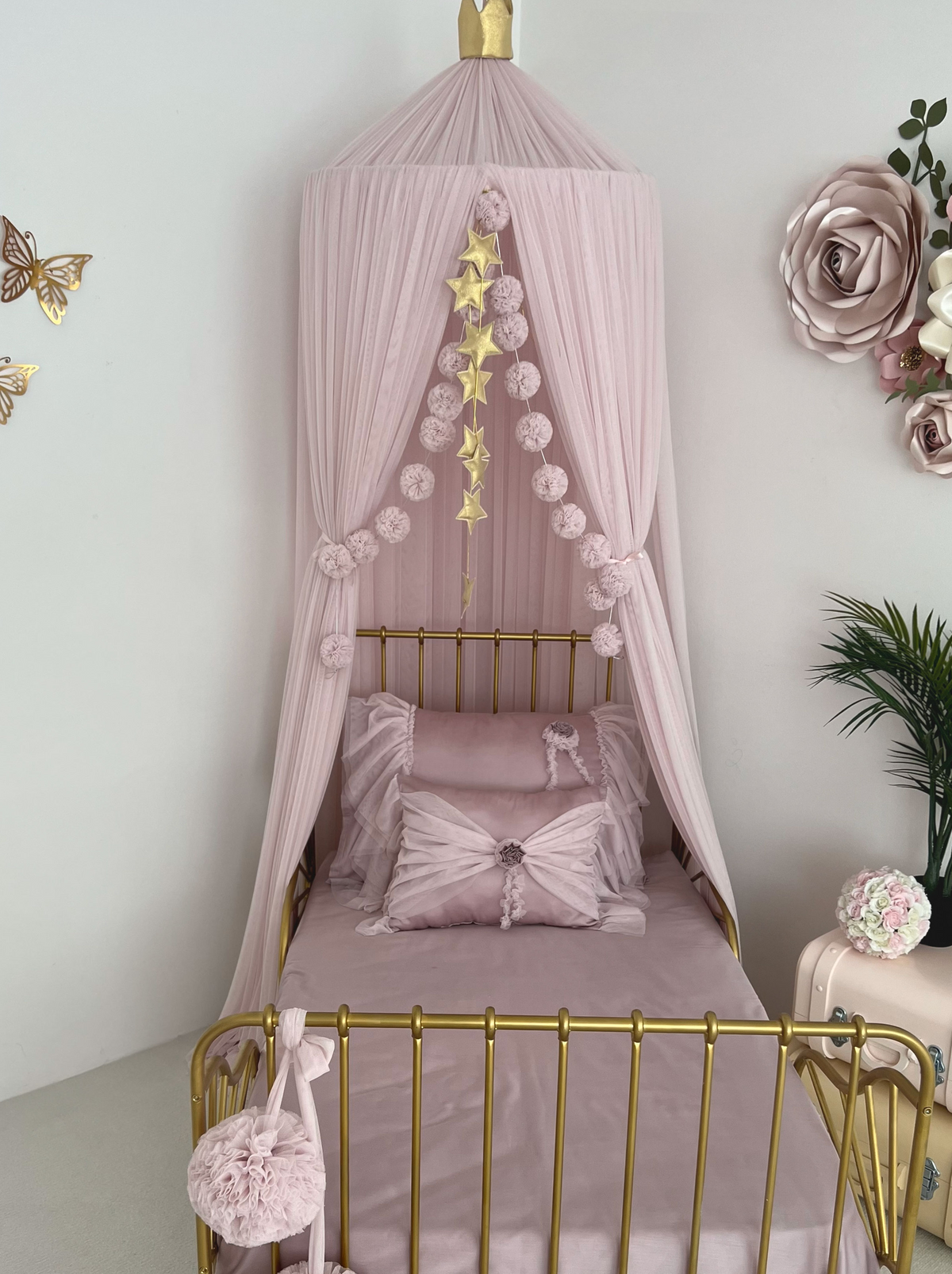 Tulle Canopy-Baby Lilac