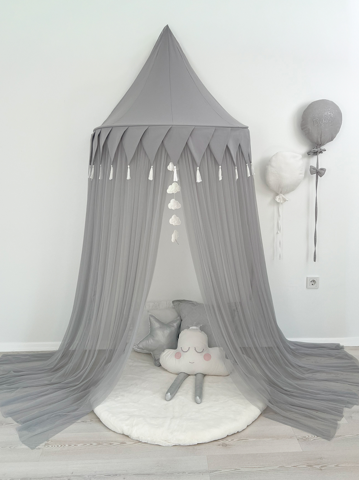 Half Moon Canopy-Grey