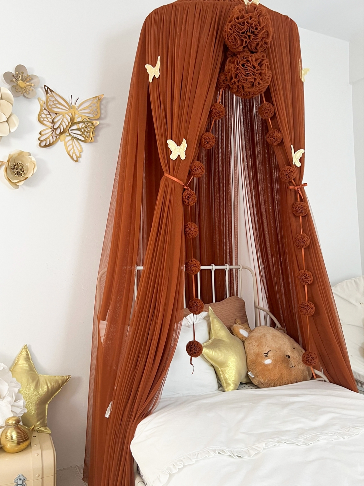 Tulle Canopy-Cinnamon