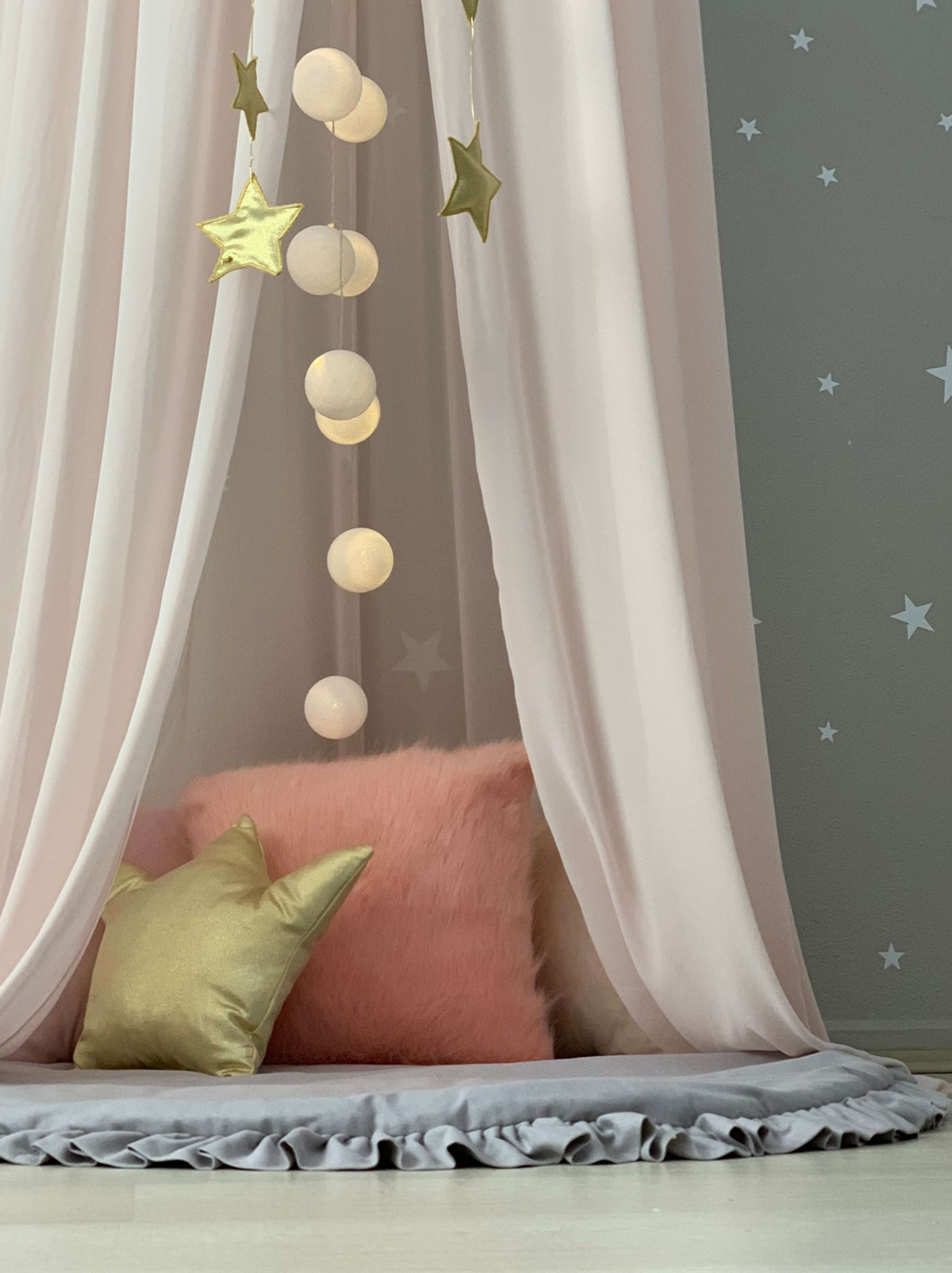 Chiffon Canopy-Light Powder