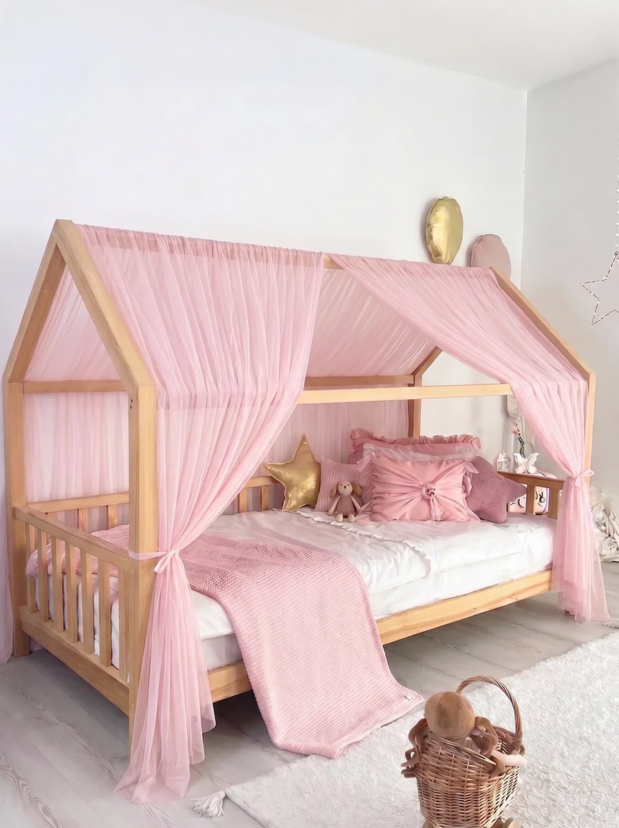 Montessori Bed Canopy Basic-Baby Pink