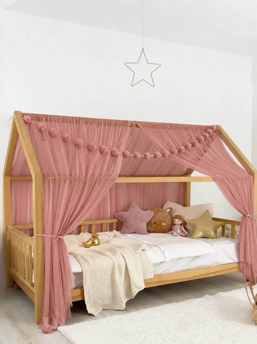 Montessori Bed Canopy Basic-Blush