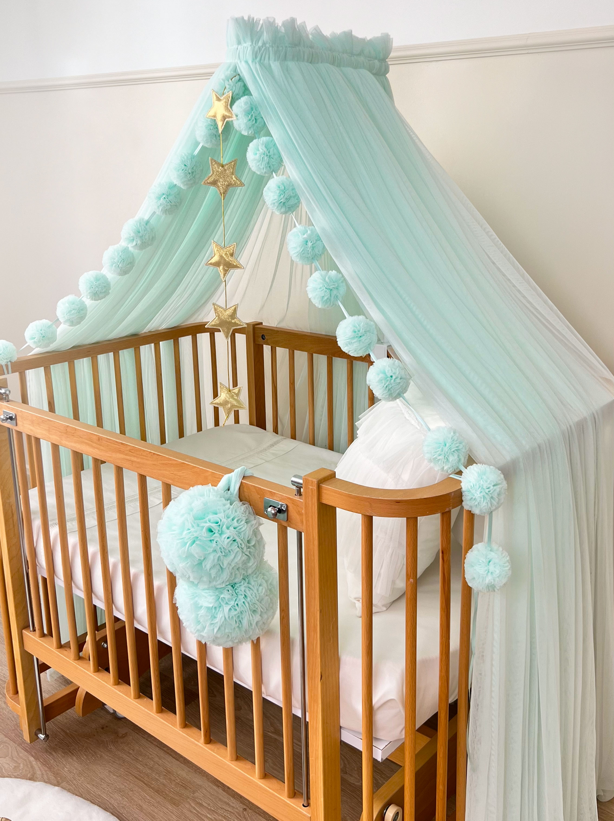 Crib Canopy-Baby Green