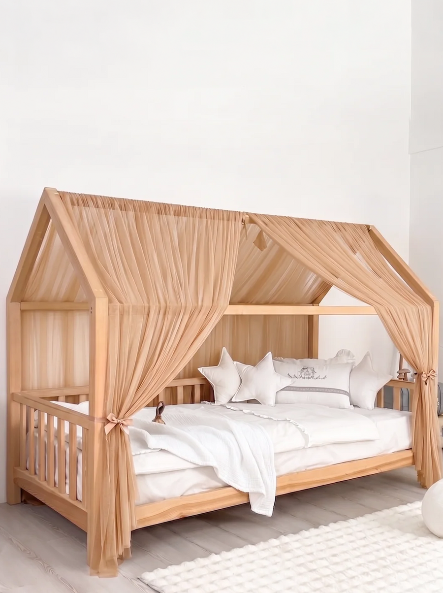 Montessori Bed Canopy Basic-Champagne