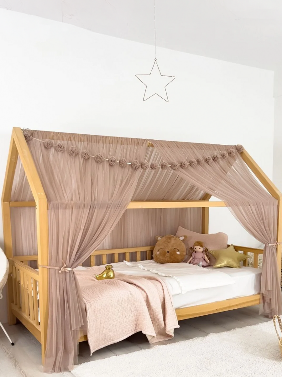 Montessori Bed Canopy Basic-Mink