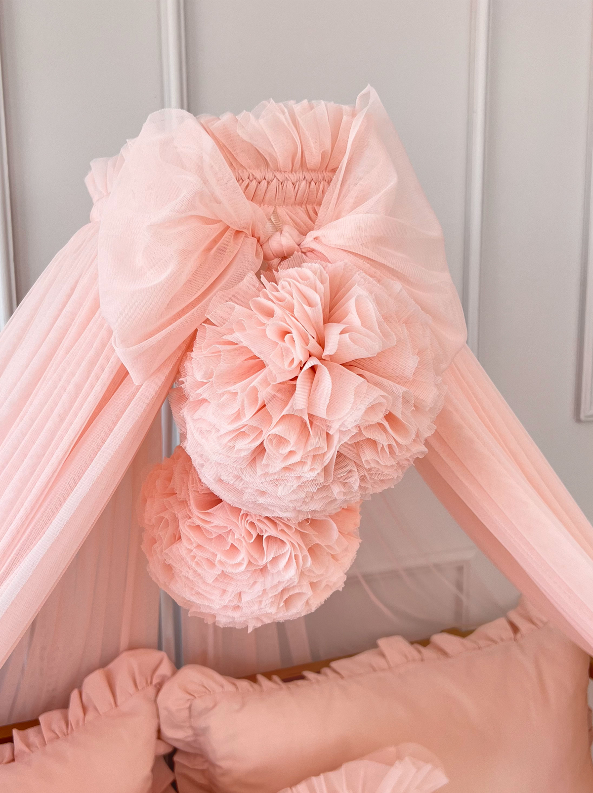 Crib Canopy-Baby Pink