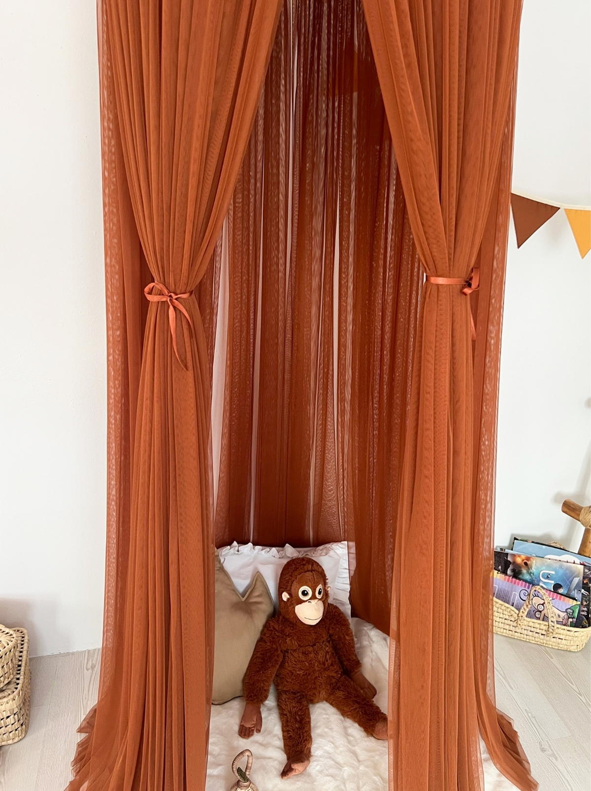Tulle Canopy-Cinnamon