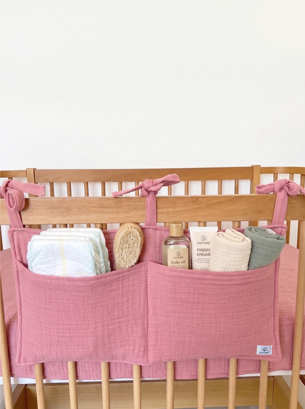 Crib Organizer-Blush