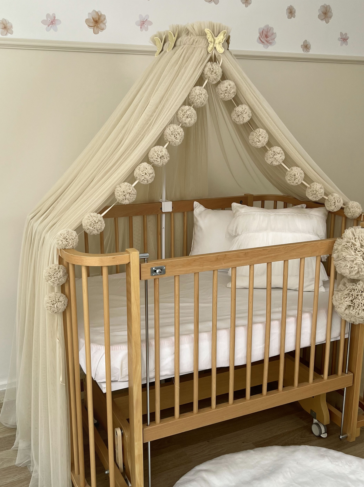 Crib Canopy-Beige