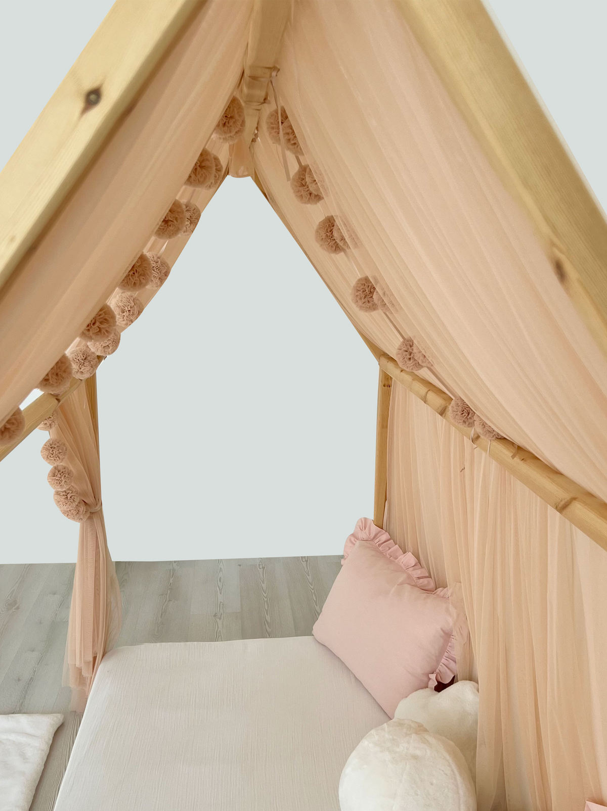 Montessori Bed Canopy Basic-Champagne