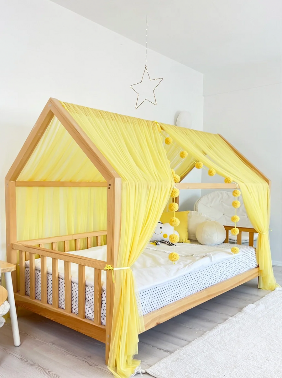 Montessori Bed Canopy Basic-Yellow