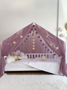 Montessori Bed Canopy Deluxe-Opera Mauve