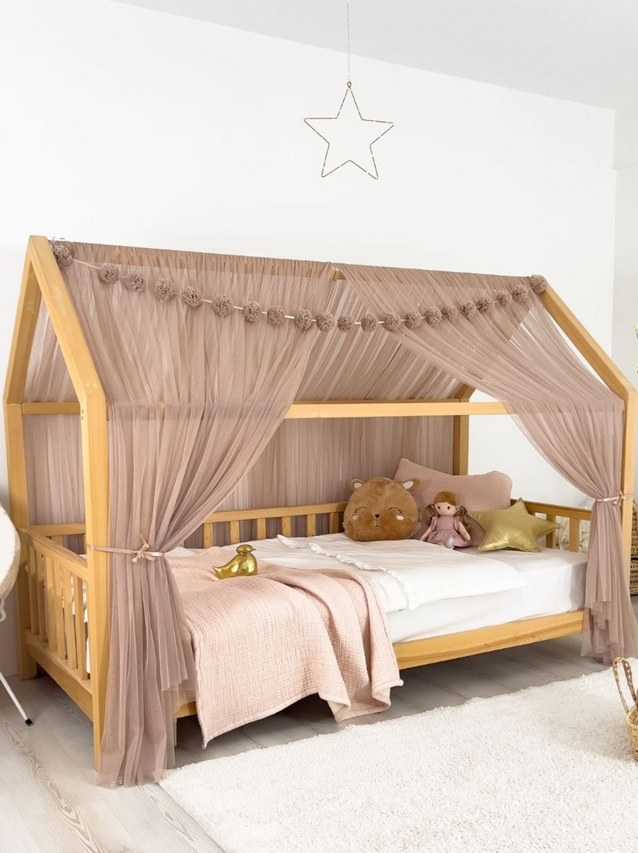 Montessori Bed Canopy Basic-Mink