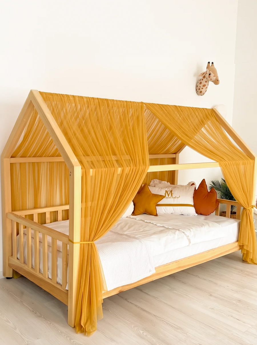 Montessori Bed Canopy Basic-Mustard