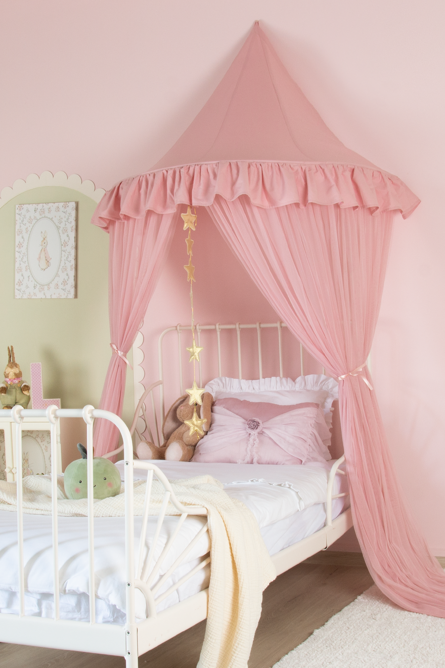 Half Moon Canopy Frill-Blush