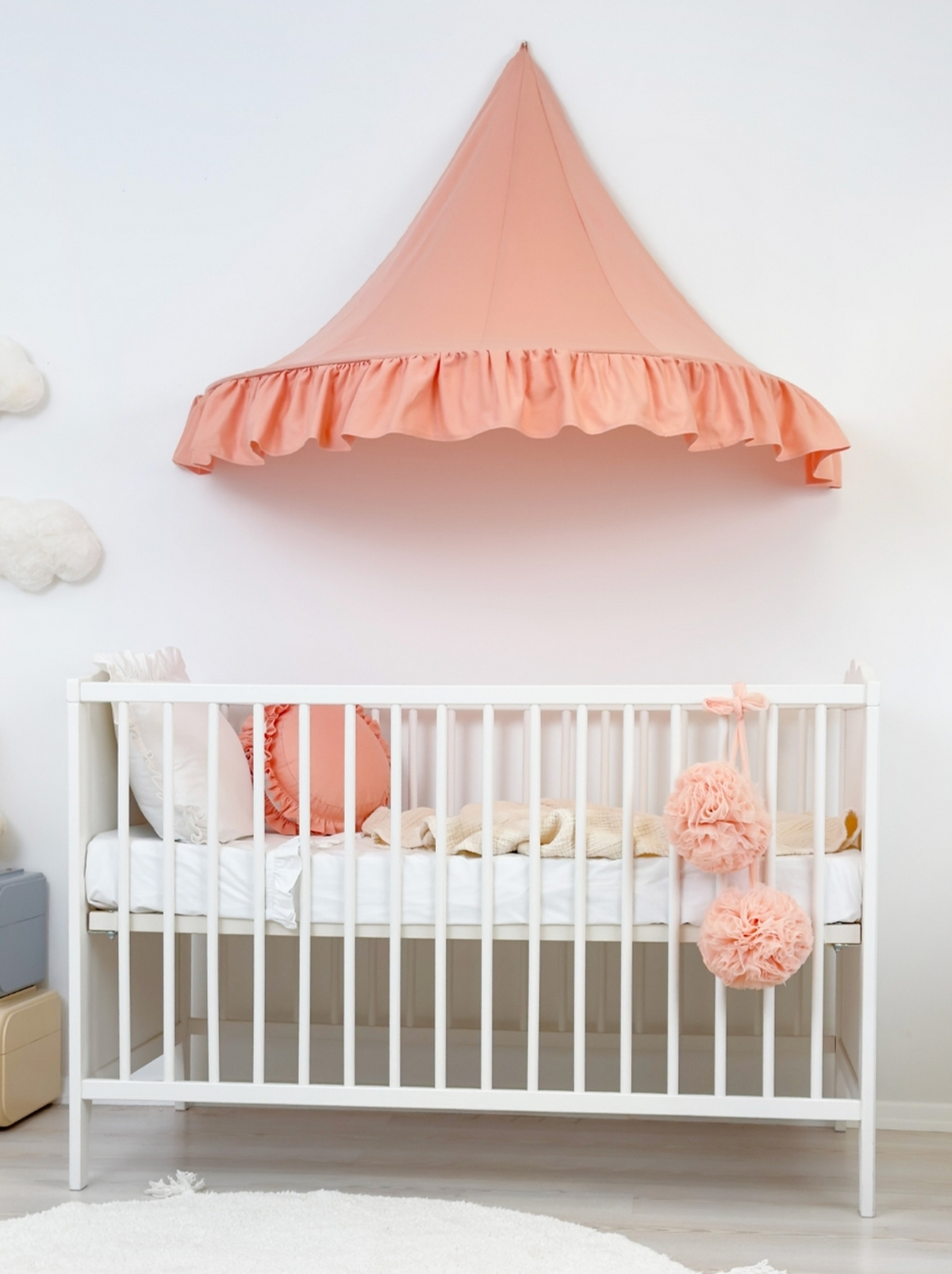 Half Moon Canopy Frill-Salmon