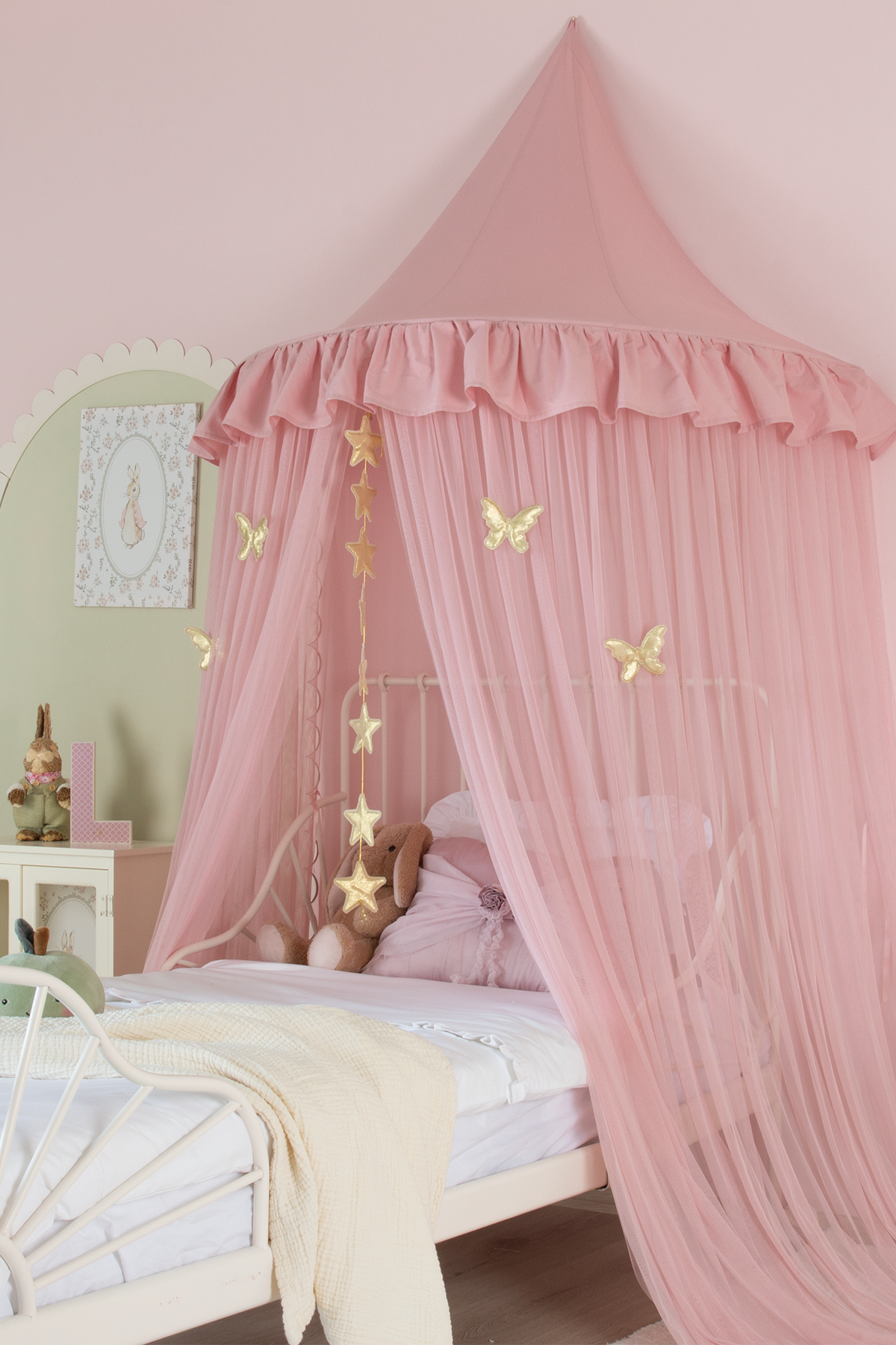 Half Moon Canopy Frill-Blush