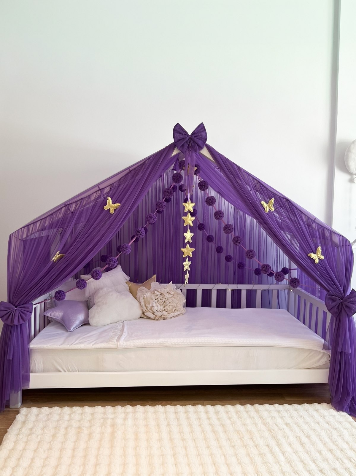 Montessori Bed Canopy Deluxe-Purple