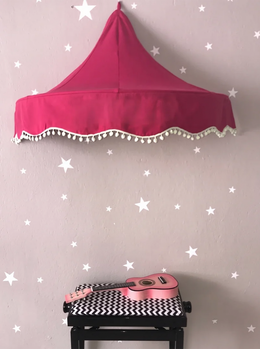 Half Moon Canopy-Fuchsia