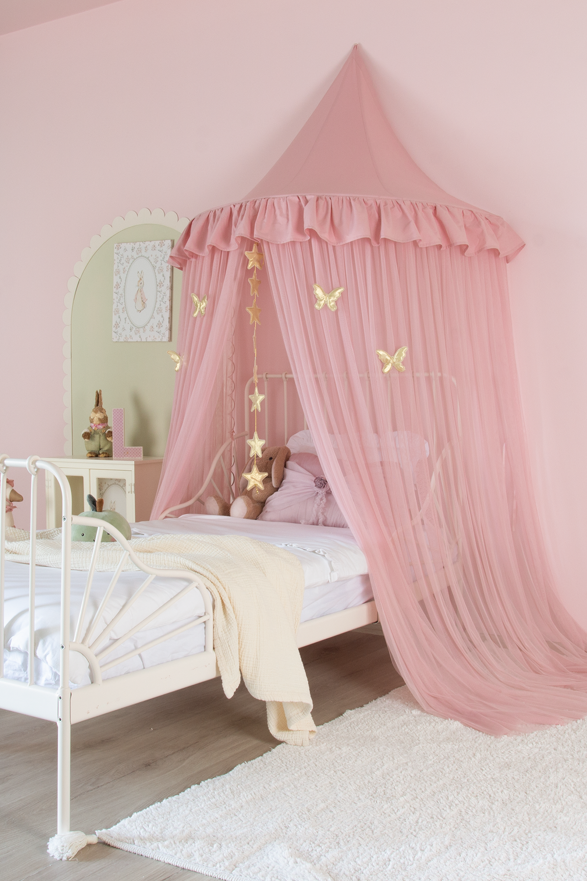Half Moon Canopy Frill-Blush