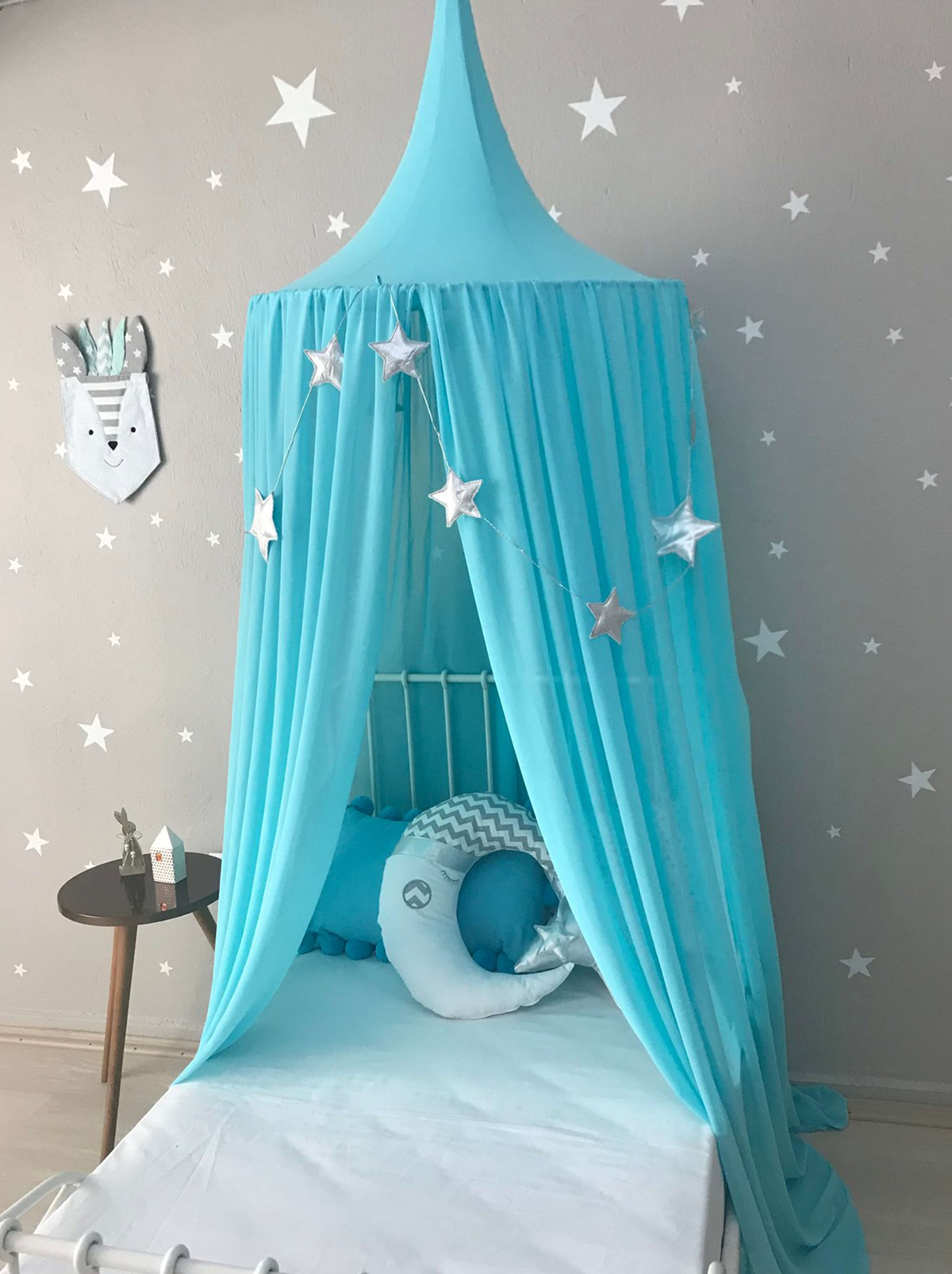 Chiffon Canopy-Turquoise