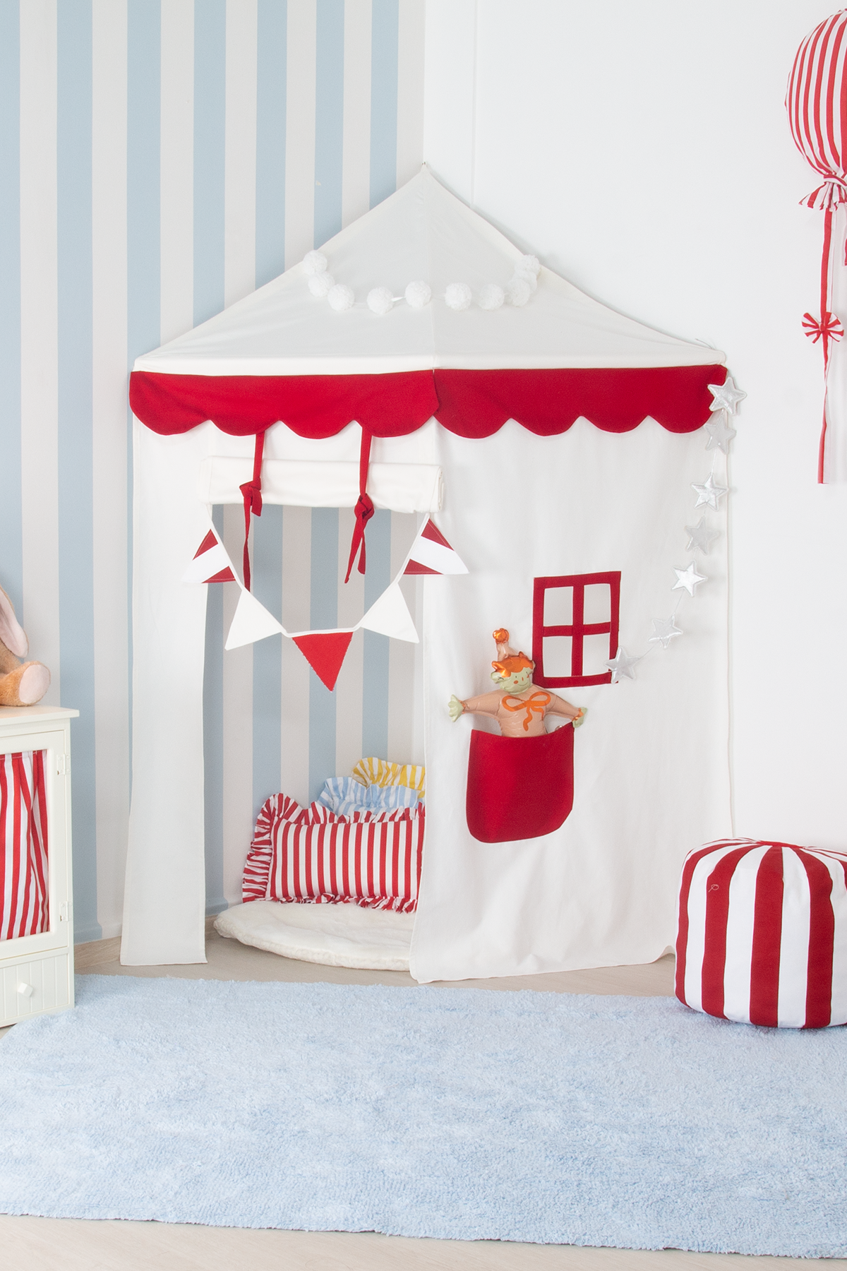 Corner Canopy Tent-Red