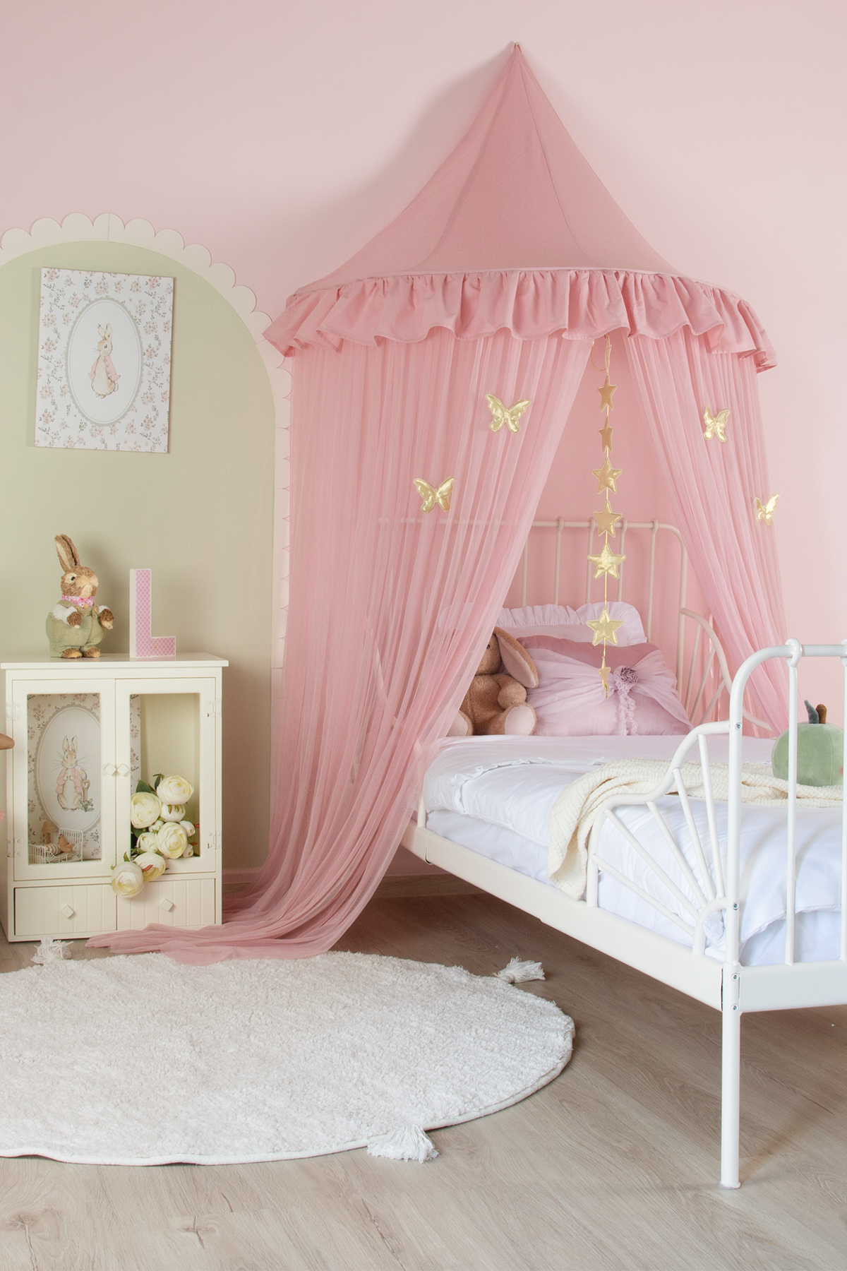 Half Moon Canopy Frill-Blush