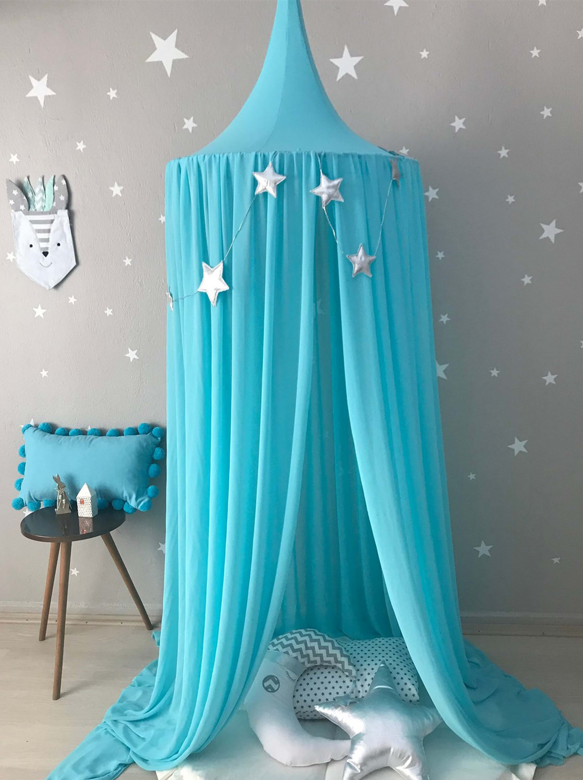 Chiffon Canopy-Turquoise
