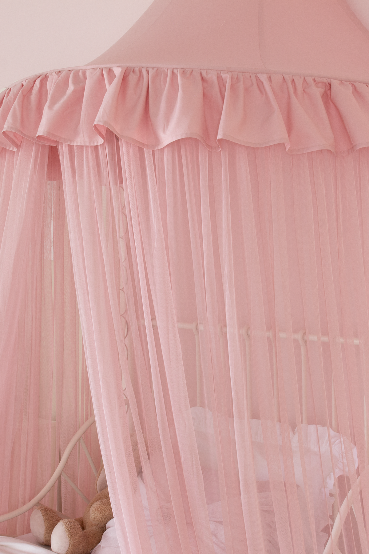 Half Moon Canopy Frill-Blush
