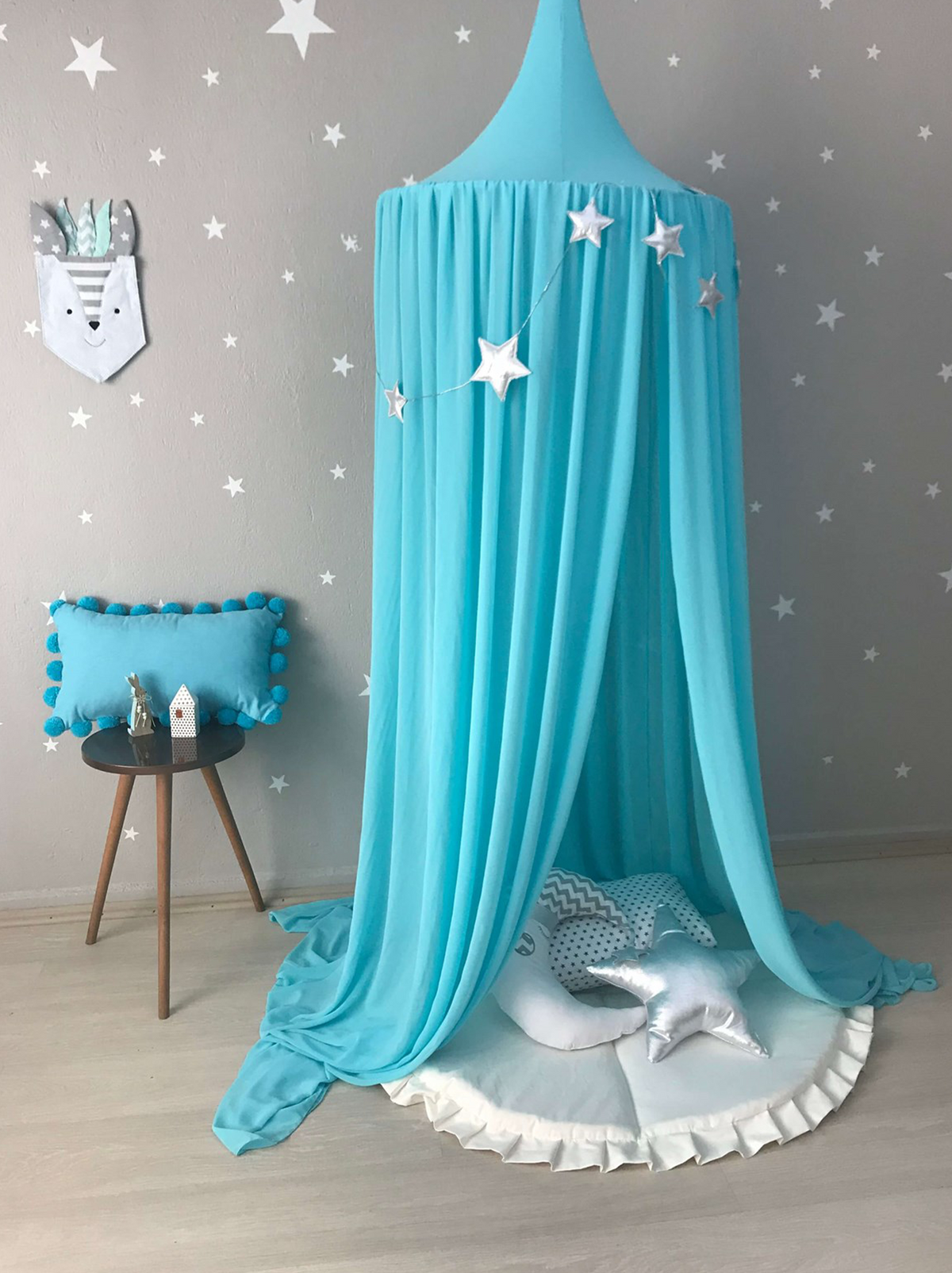 Chiffon Canopy-Turquoise