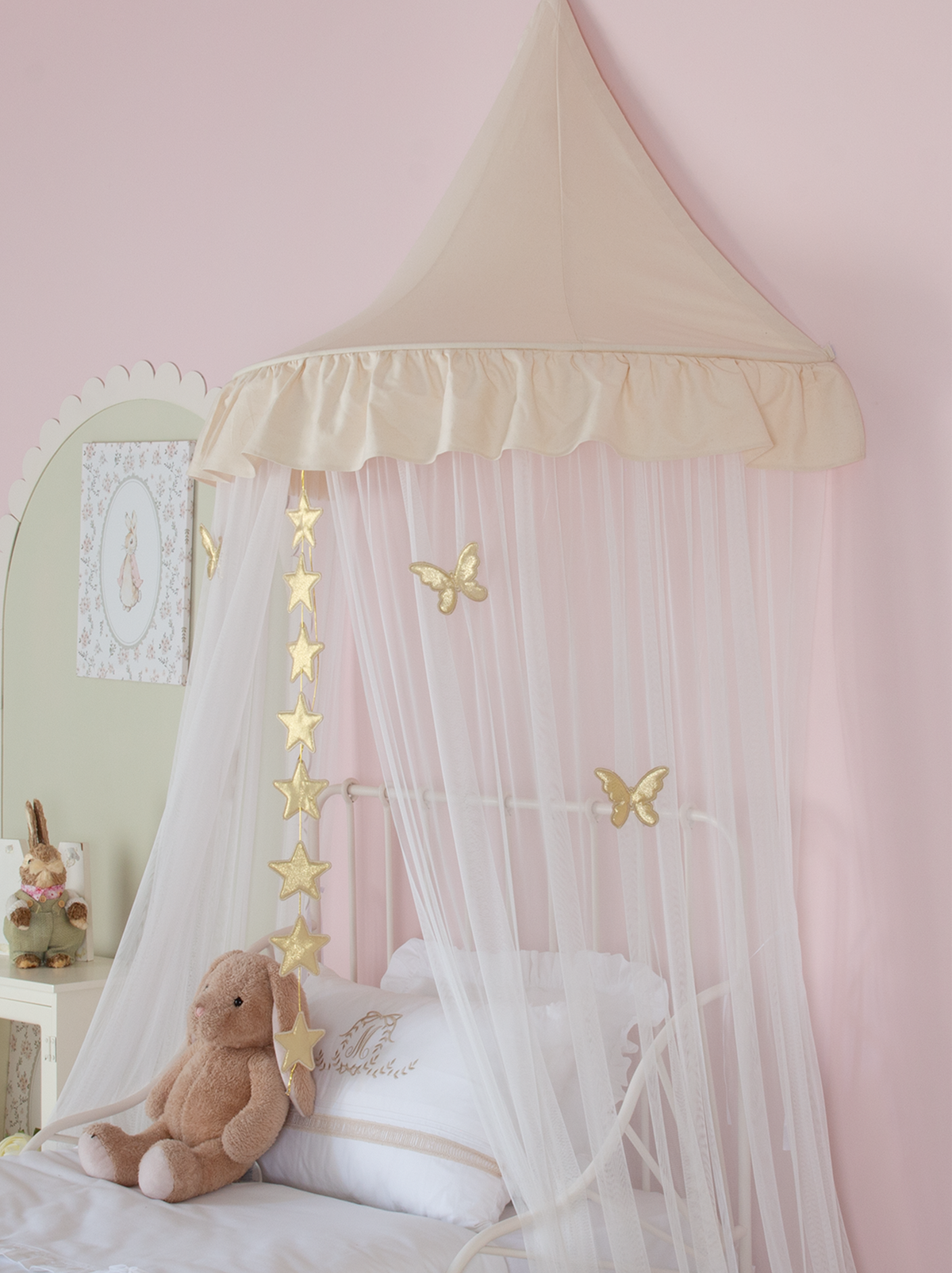 Half Moon Canopy Frill-Natural