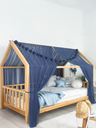Montessori Bed Canopy Basic-Glaucous Blue
