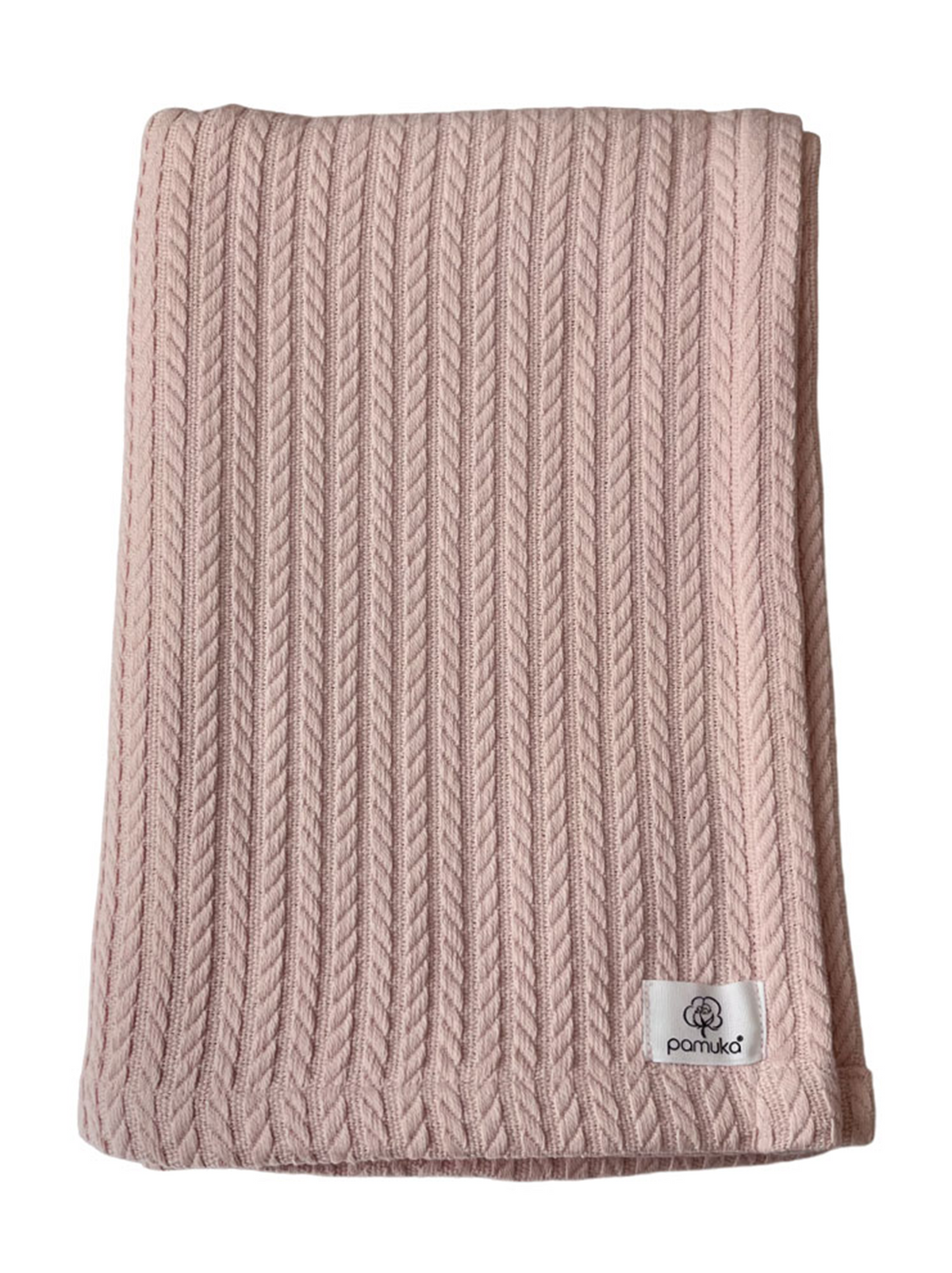 Cable Pattern Pique Set-Baby Pink