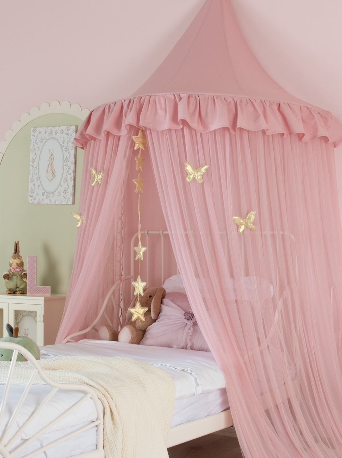Half Moon Canopy Frill-Blush