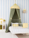 Yellow Bed Canopy With Yellow Striped