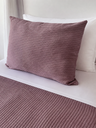 Cable Pattern Pique Set-Opera Mauve