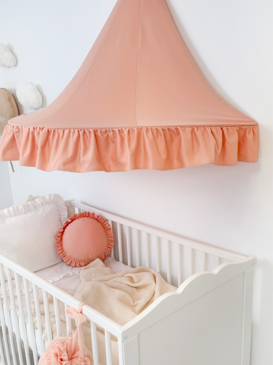 Half Moon Canopy Frill-Salmon