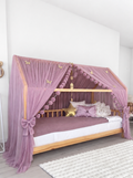 Montessori Bed Canopy Deluxe-Dusty Lilac