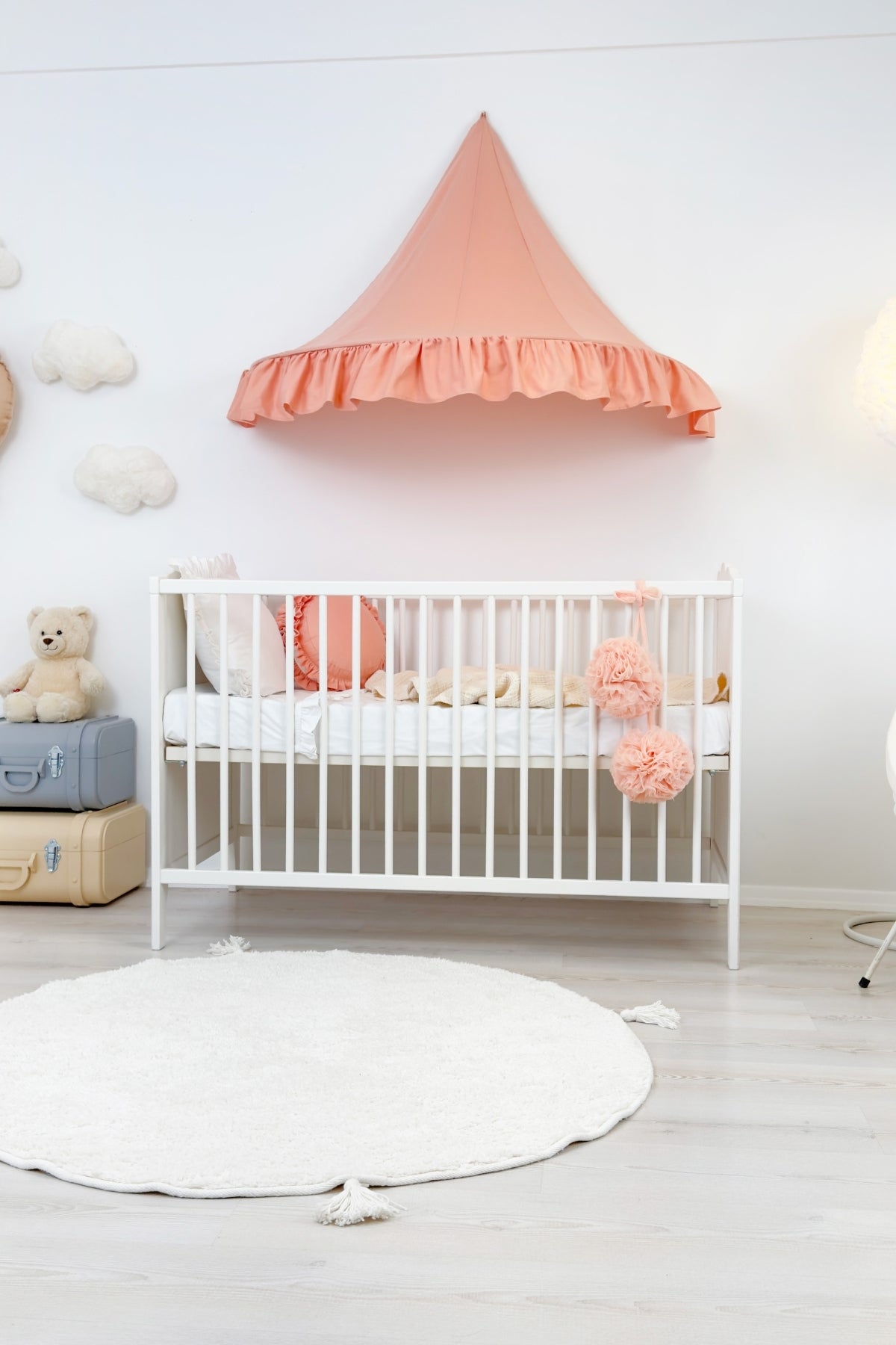 Half Moon Canopy Frill-Salmon