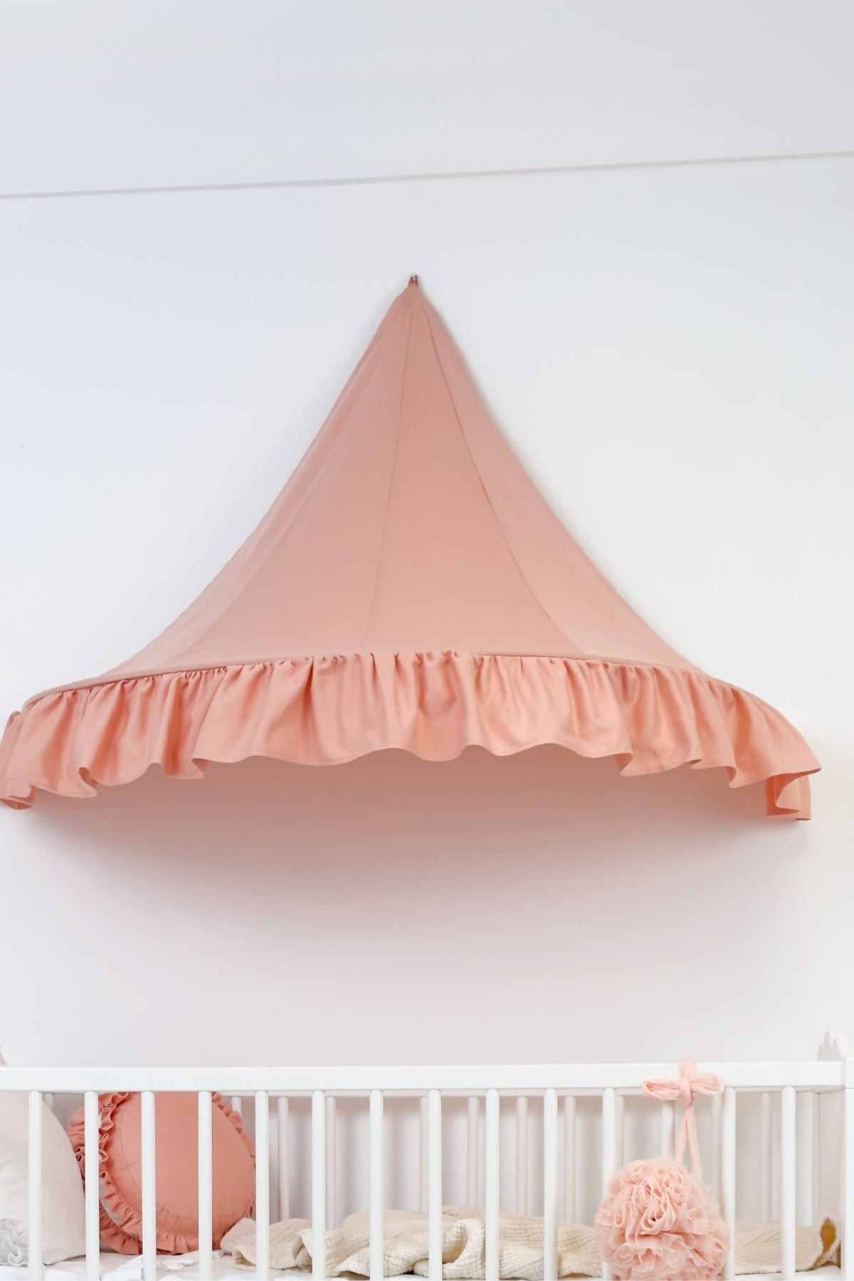 Half Moon Canopy Frill-Salmon