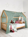Montessori Bed Canopy Basic-Sage Green