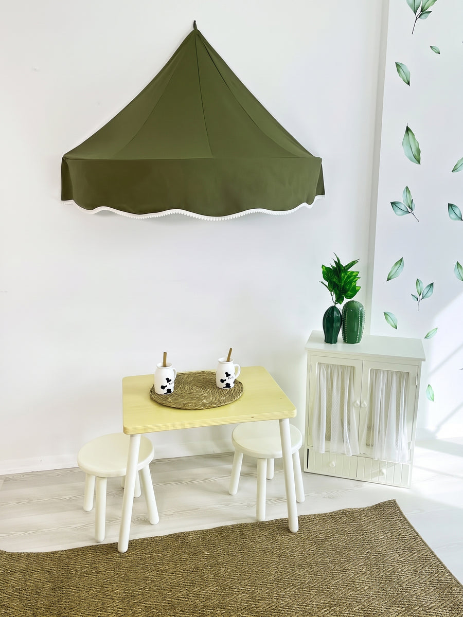 Half Moon Canopy-Army Green