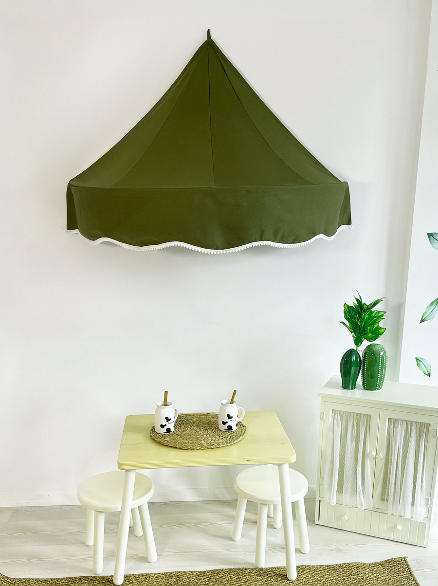 Half Moon Canopy-Army Green
